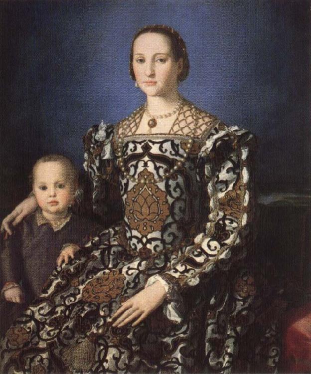 Agnolo Bronzino Portrait of Eleonora of Toledo with Her Son Giovanni de'Medici